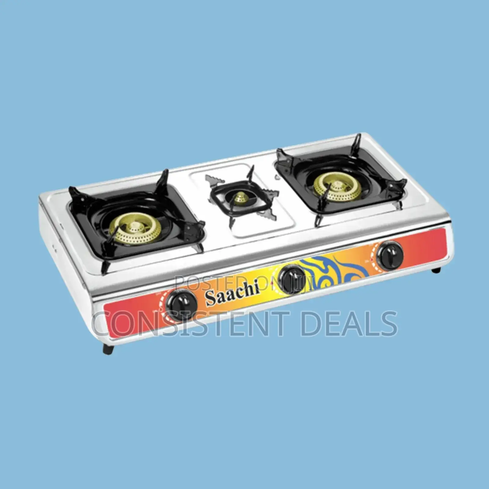 Saachi Triple Burner Gas Stove