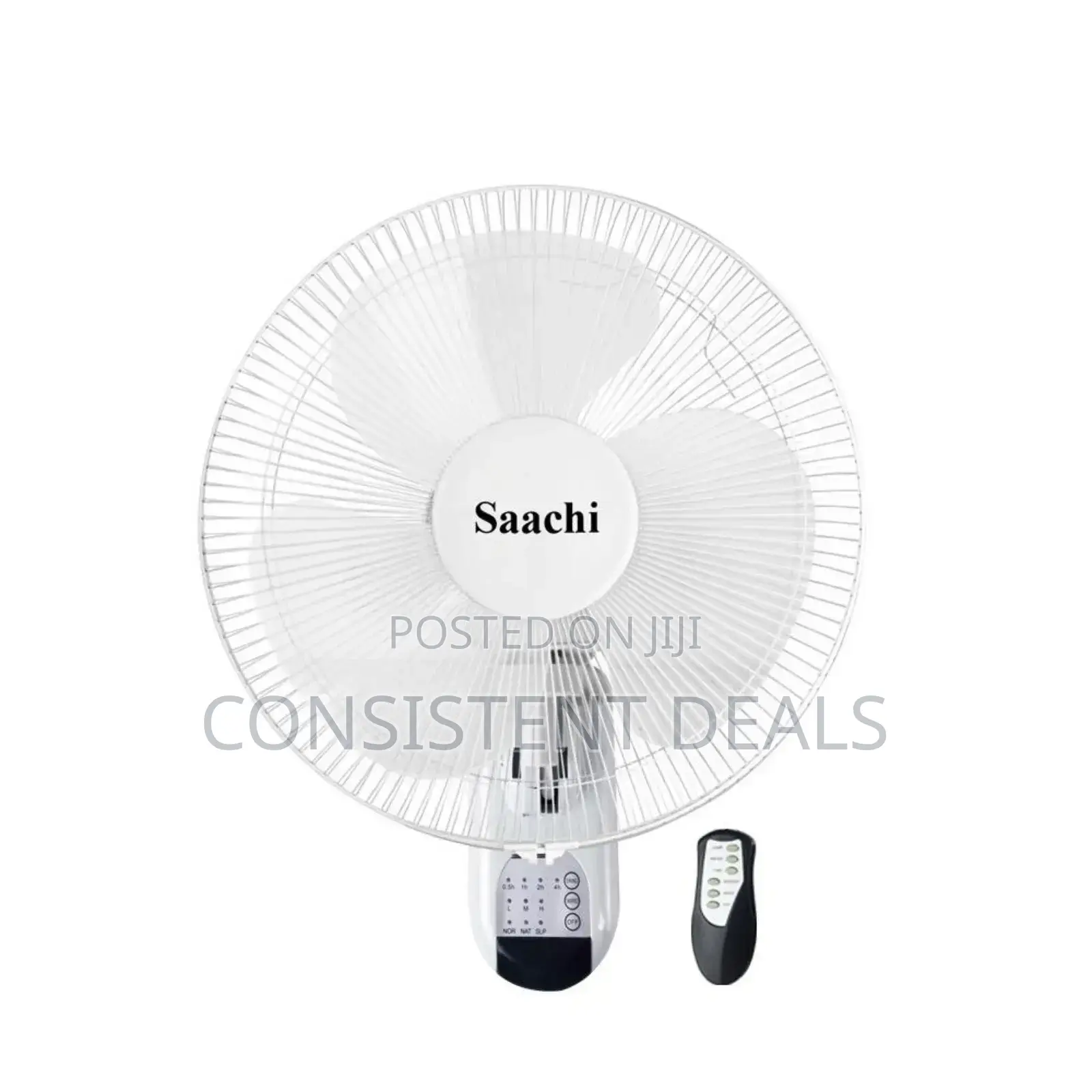 Saachi 16 Inch Wall Fan / 3 Speed Remote Controlled
