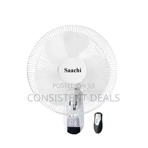 Saachi 16 Inch Wall Fan / 3 Speed Remote Controlled