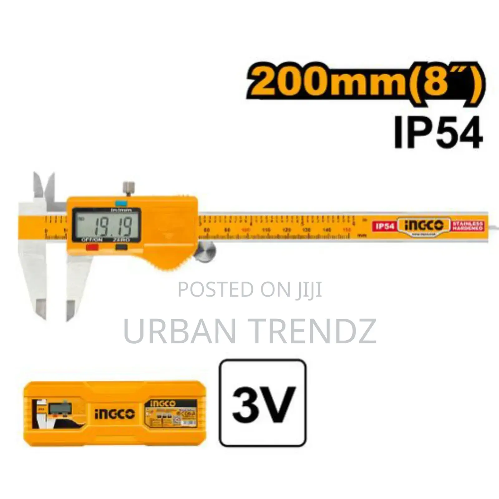 INGCO HDCD28200 - Digital Caliper - Orange