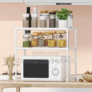 Dual Shelf Microwave Storage Rack