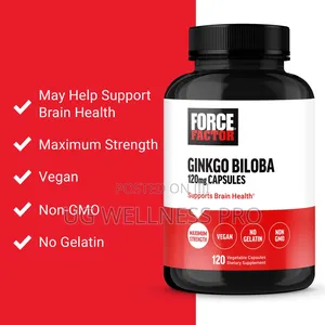 Force Factor, Ginkgo Biloba, 120 Mg, 120 Vegetable Capsules