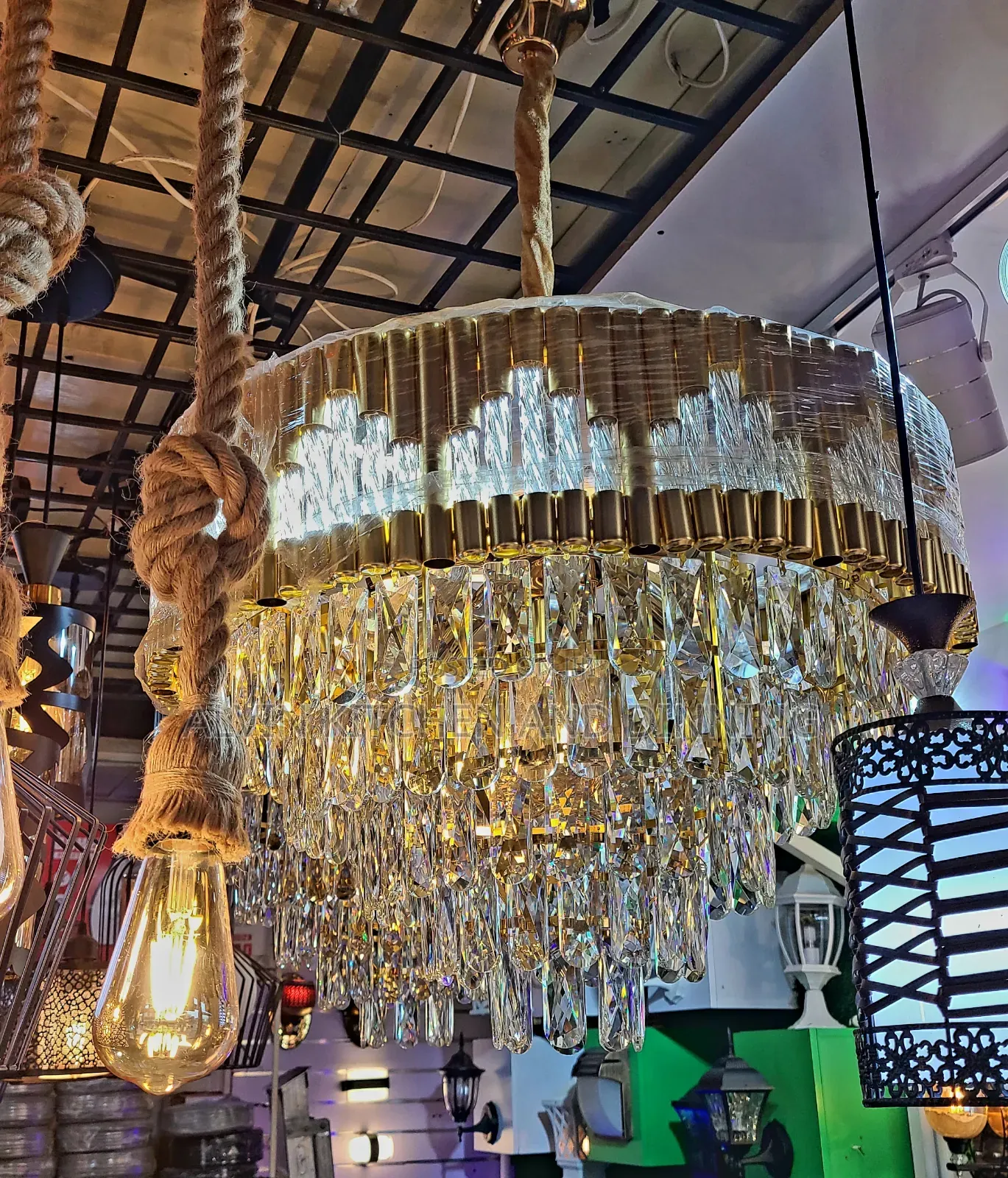 Chandeliers for Sitting, Kitchen, Dining Room.