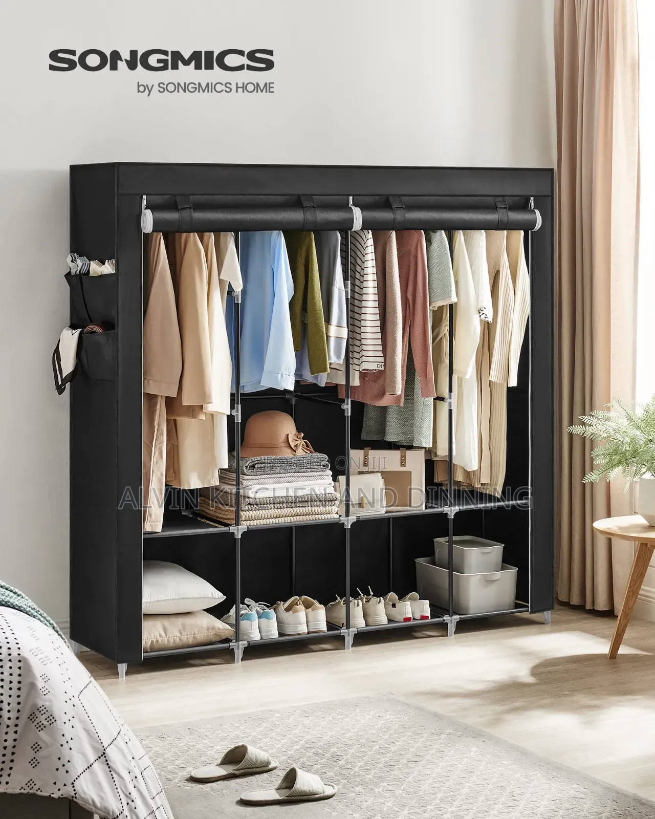 Portable Wardrobe 4 Columns