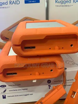 Lacie Rugged Mini 1tb External Harddrive 3.0 + Thunderbolt