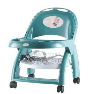 Luxurious Baby Feeding Chair With Wheels Safety Belt