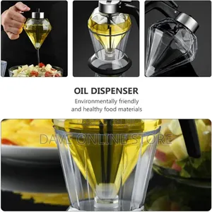 Press Glass Oil Pot Oil Vinegar Dispenser