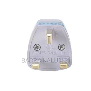 1 Piece of UK Plug Adapter 3 Pin Universal Adapter