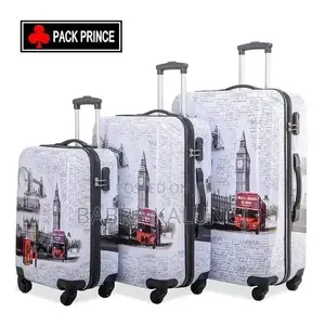 3 Piece Spinner Luggage Set 4 Wheel Luggage Light