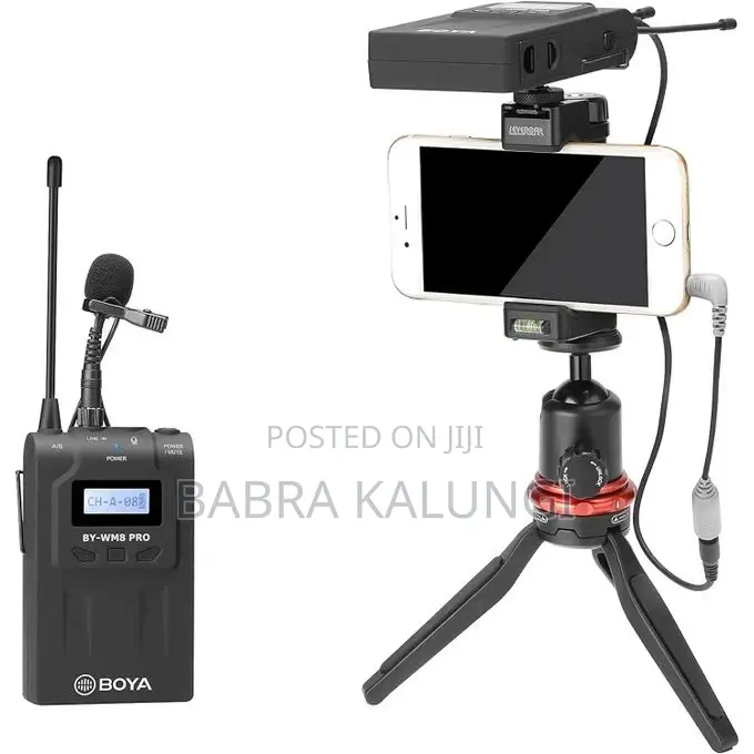 Boya 48-Channel UHF Wireless Lavalier Microphone