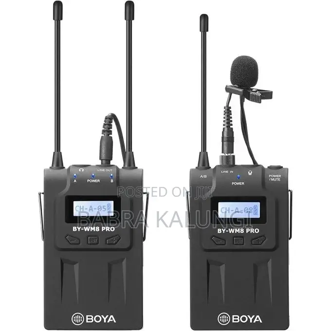 Boya 48-Channel UHF Wireless Lavalier Microphone