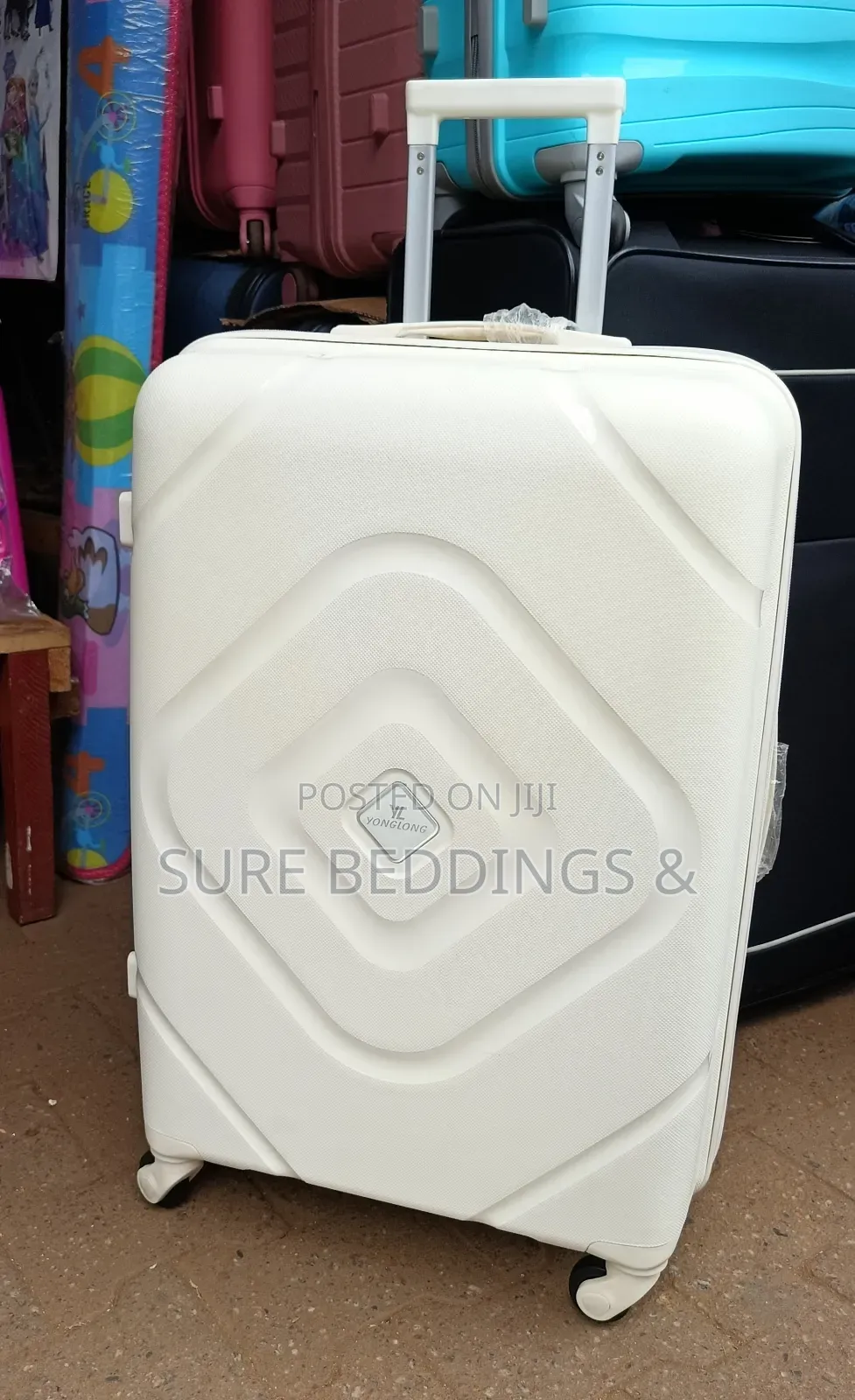 Coral Rubber Suitcase
