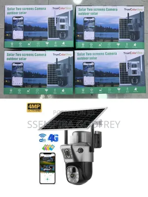 Dual Lens CCTV Camera With Solar 4G