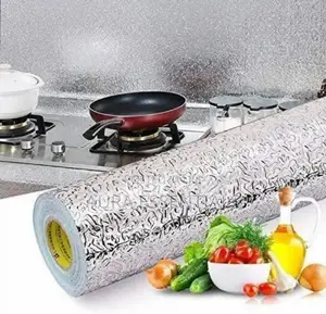 Silver Color Aluminum Crinkle Paper Sticker
