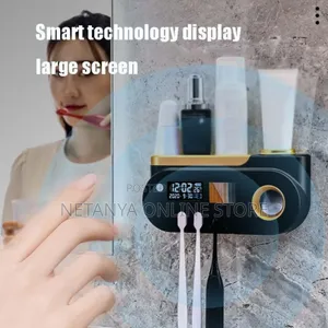 Smart Uv Toothbrush Sterelizer and Toothpaste Dispenser