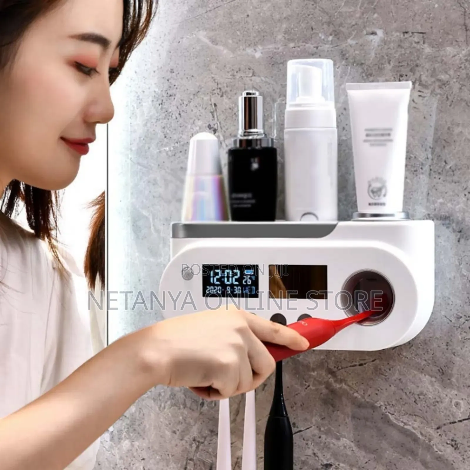Smart Uv Toothbrush Sterelizer and Toothpaste Dispenser