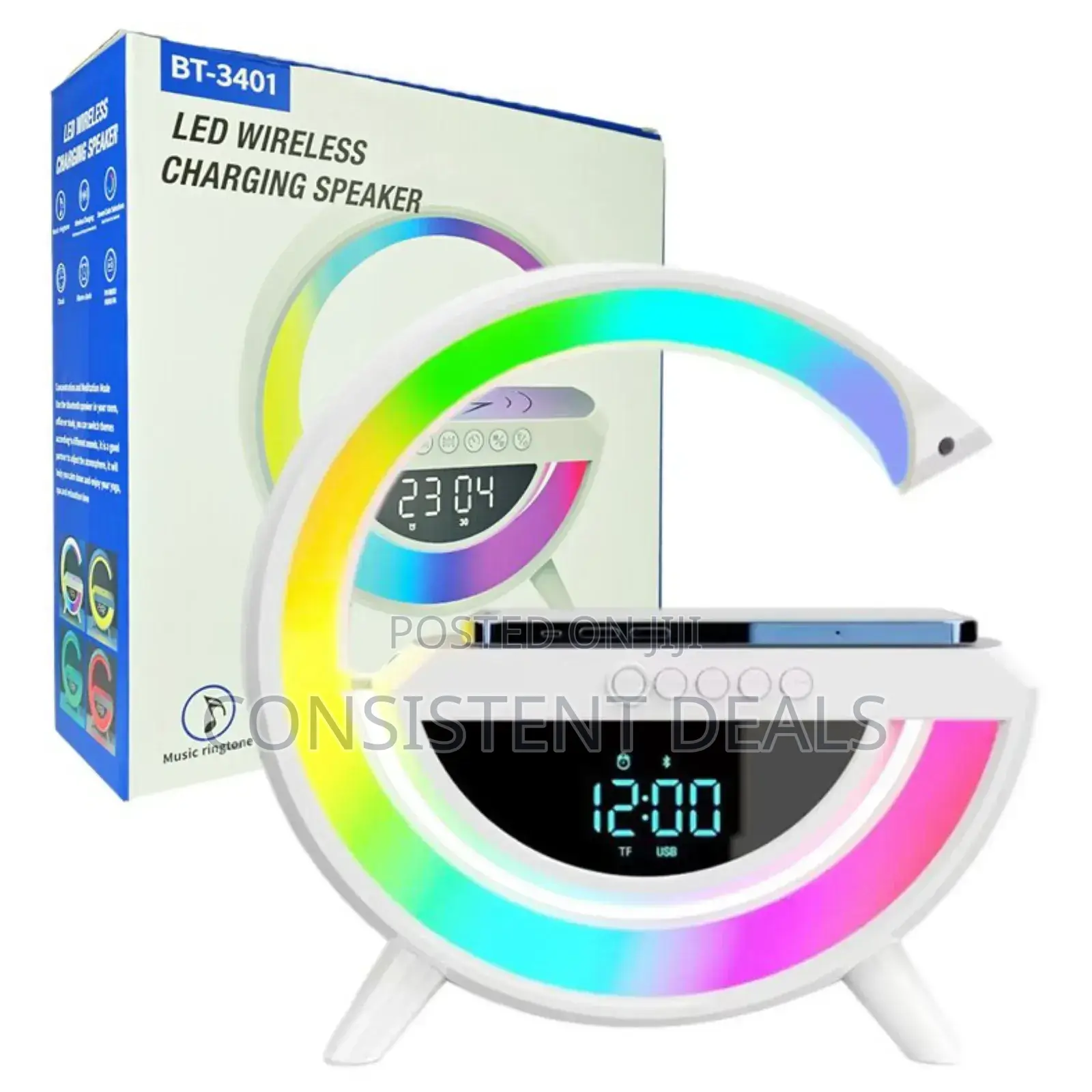 Led Wireless Charger With Speaker
