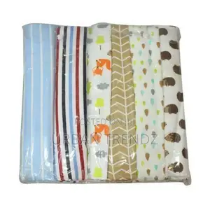 6pc Baby Shawl Receiver Sheets - Multi-Colour