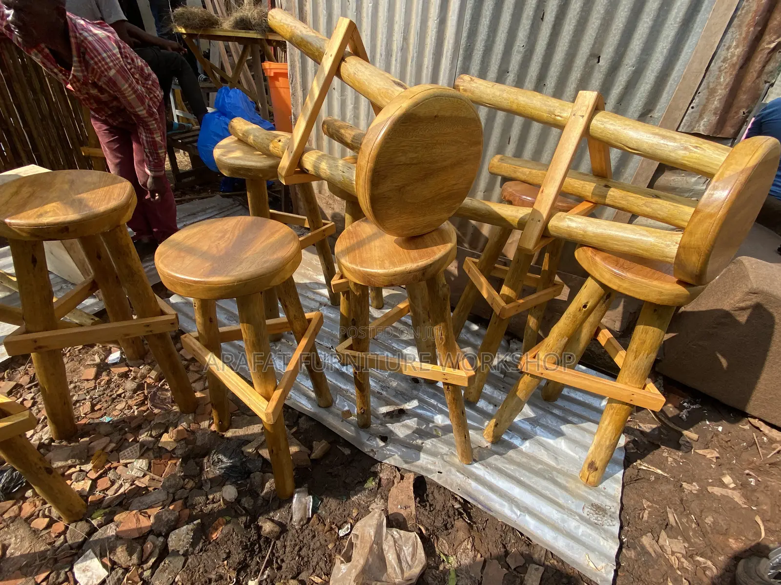 Solid Bar Stool