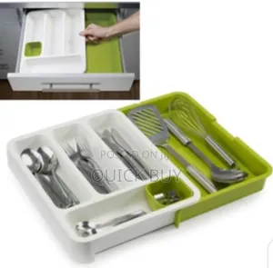 Expandable Multi-Purpose Cutlery Organizer Tray