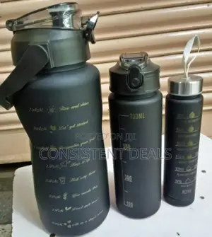 3in1 Extra Water Bottle Set - Black