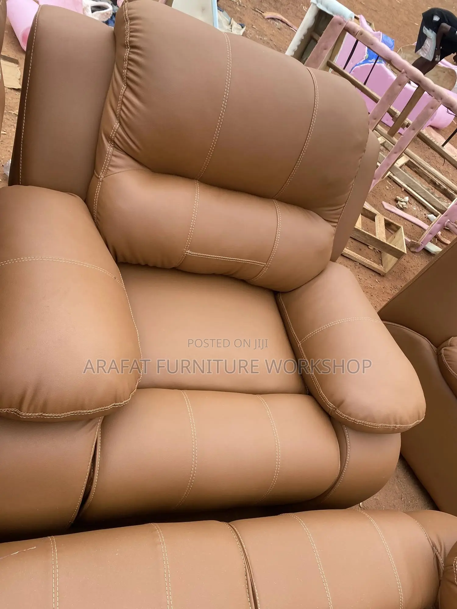 Pure Leather Sofa Set