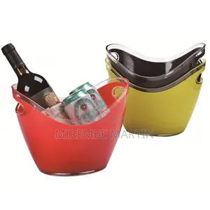 Co-Rect Acrylic 6 Bottle Champagne,Wine Ice Bucket,
