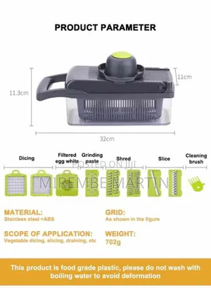 Vegetable Slicer 12 in 1 Multi Function Veggie Cutter