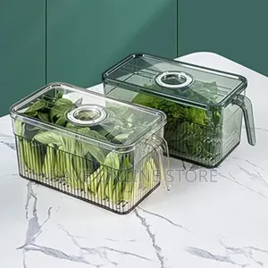 Refrigerator Storage Box With Handle for Fridge Cabinet