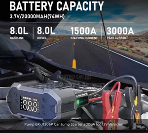 Green Keeper Car Jump Starter, Power Bank Air Compressor