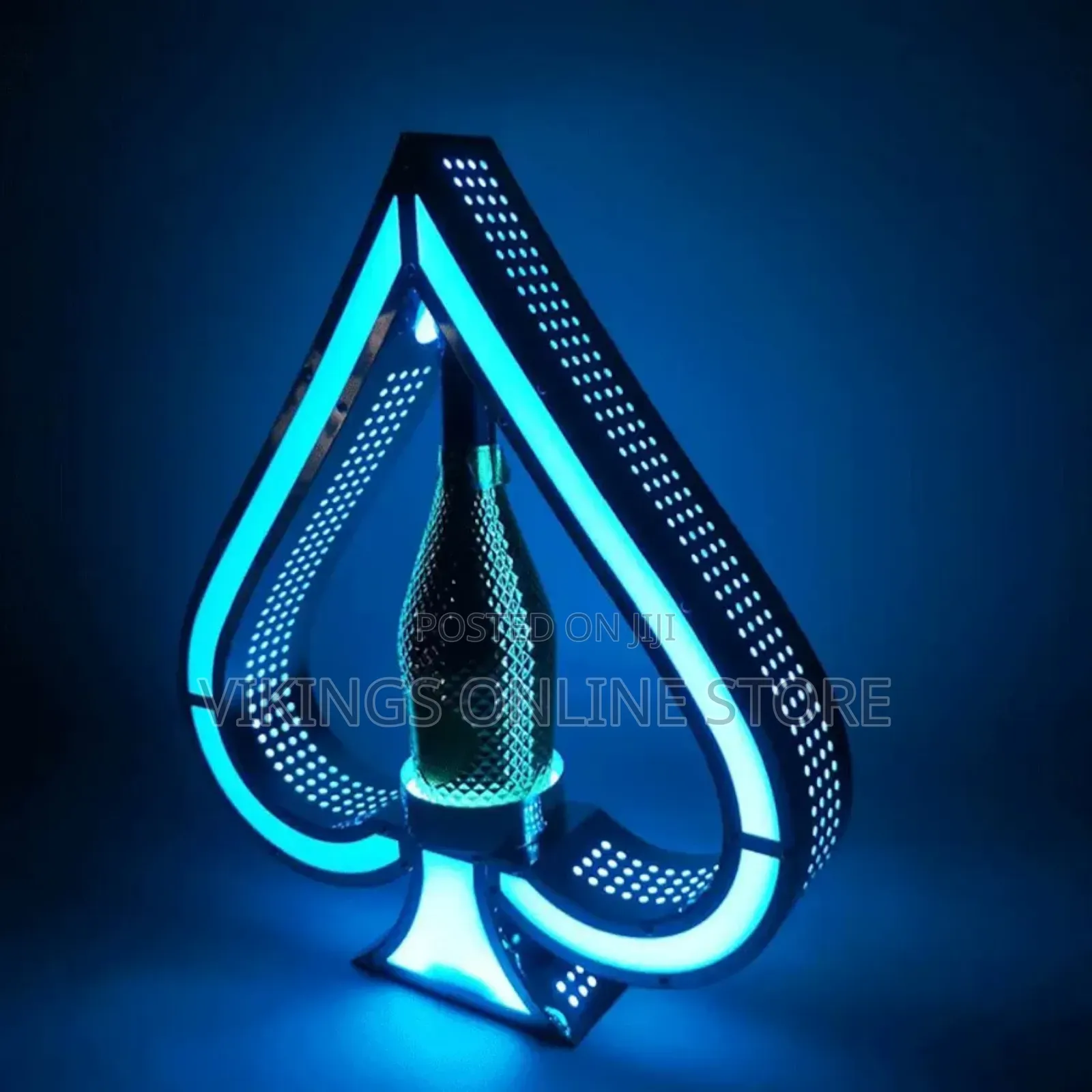 LED Lighted Wine Bottle Display Stand