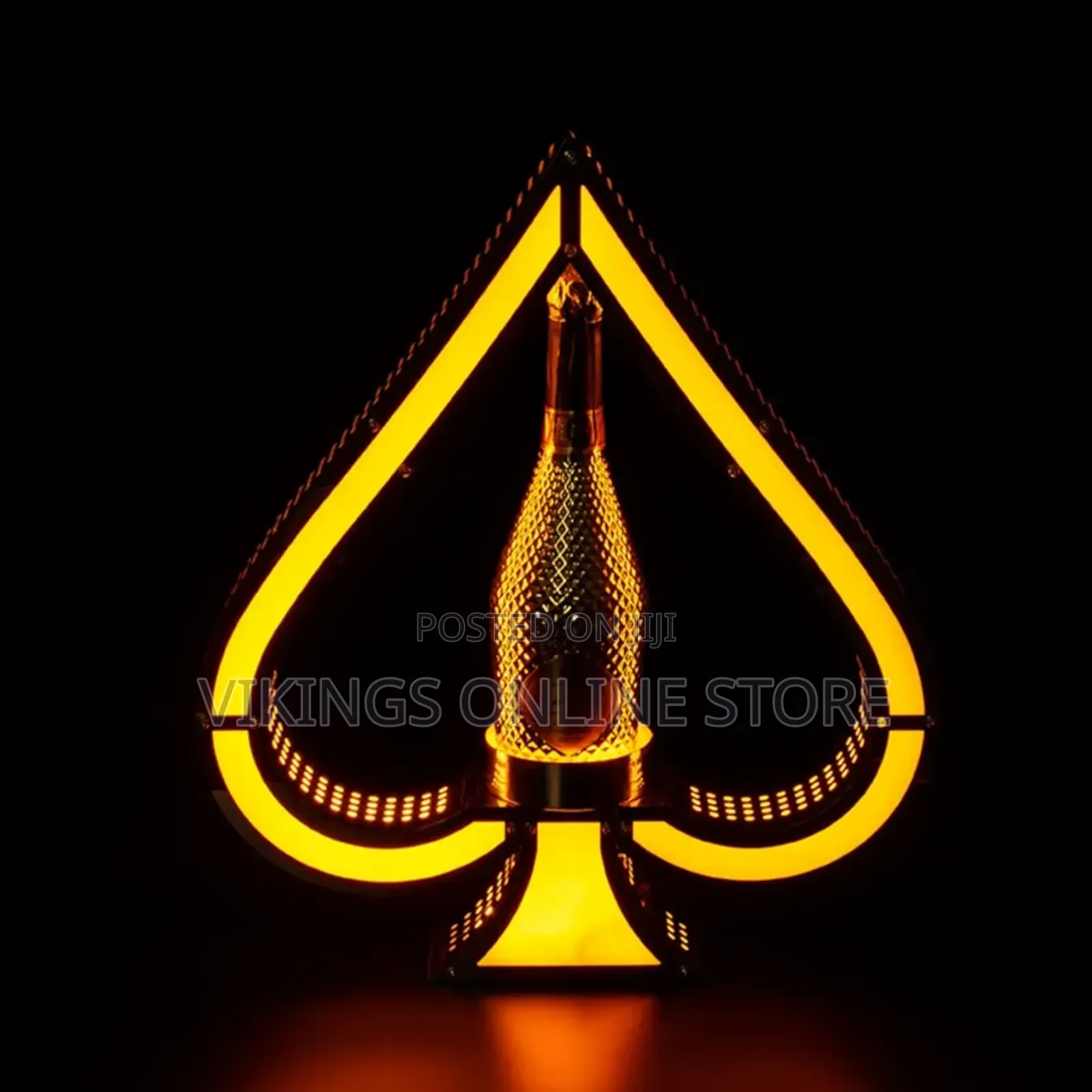 LED Lighted Wine Bottle Display Stand