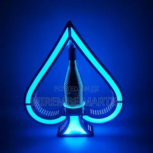 LED Lighted Wine Bottle Display Stand