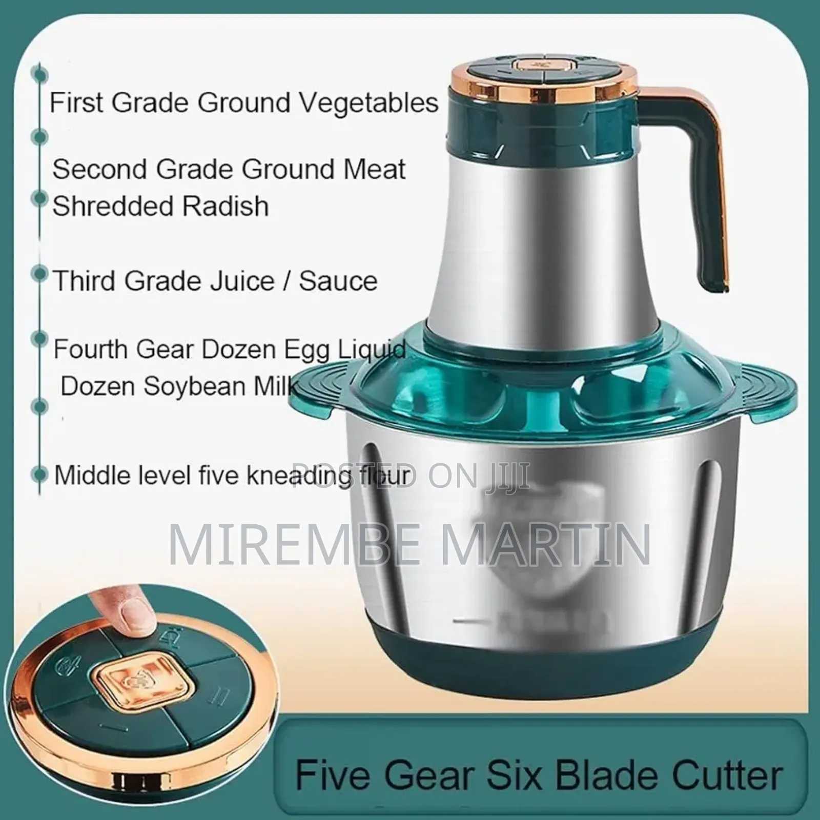 5 Litres Electric Meat Grinder - Multifunction Meat Mincer