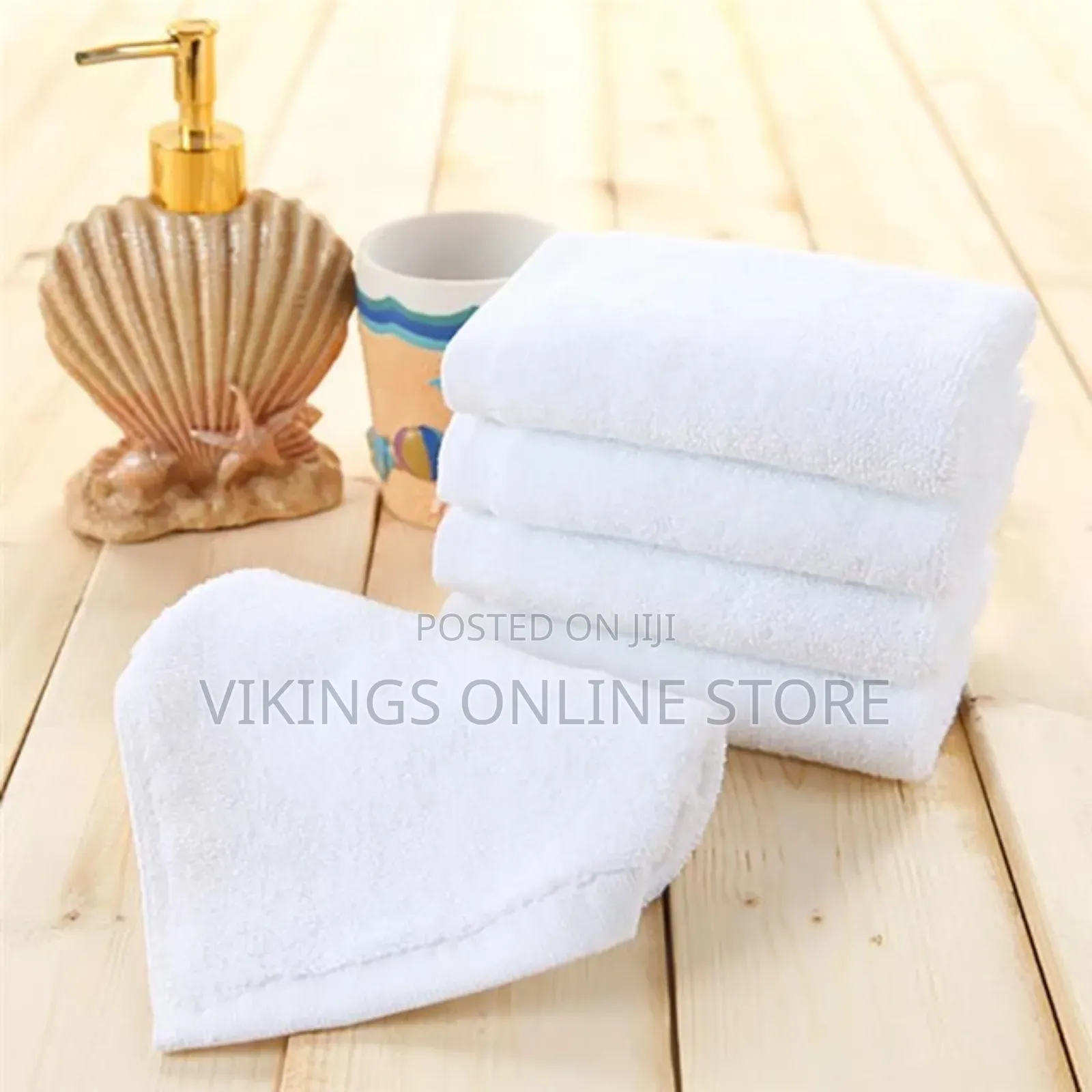 12 PCS High Quality White Cotton Towel