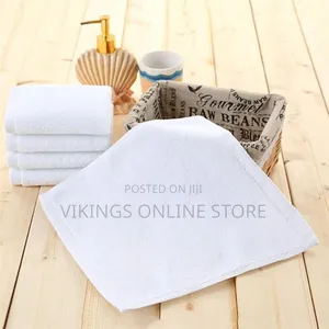 12 PCS High Quality White Cotton Towel