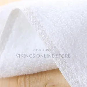 12 PCS High Quality White Cotton Towel