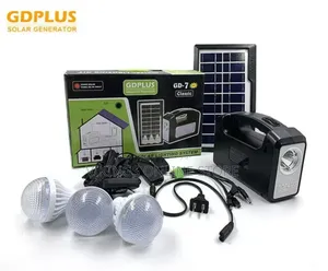 GDLITE GD7 Solar Lighting System Kit(Black