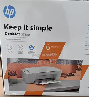 Wireless HP Deskjet 2710e All-in-One Inkjet Printer - White