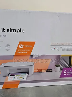 Wireless HP Deskjet 2710e Printer