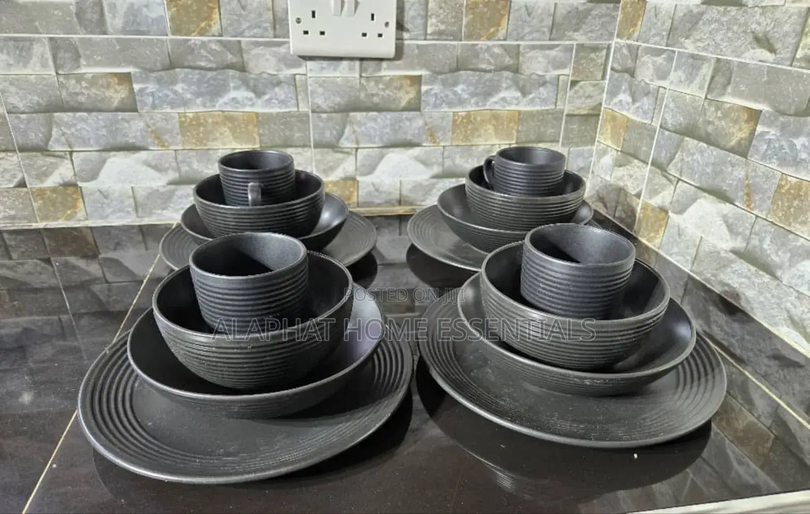 12pcs Stone Dinner Set
