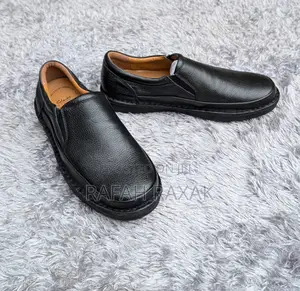 Original Black Clarks Premium Leather Casual Shoes
