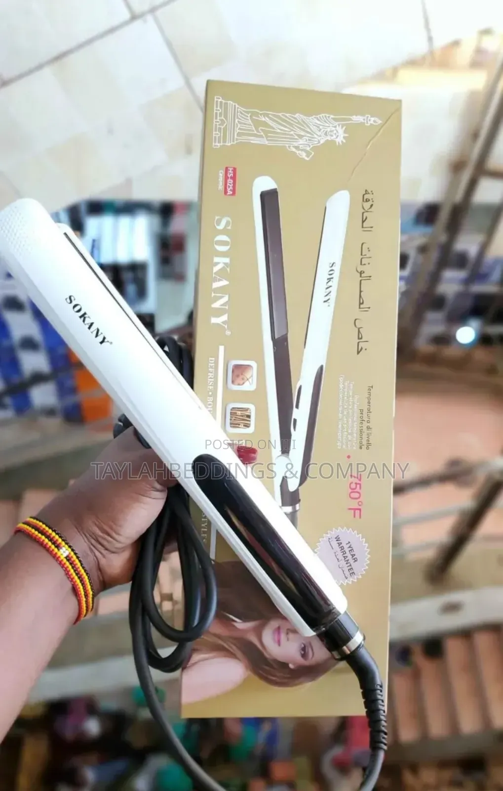 Sokany Professional Hair Straightener With Ceramic Coating