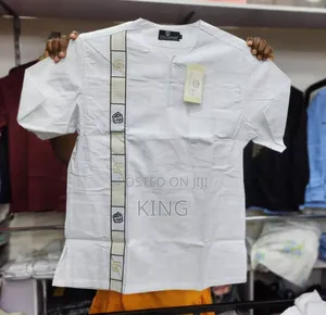 Cozy African Wear Kitengi Shirt. Short Sleeves