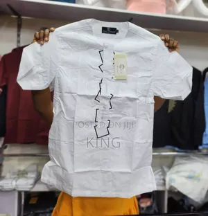 Aura African Wear Kitengi Shirt. Short Sleeves