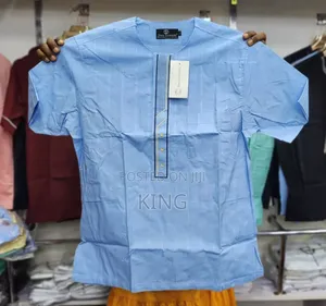 Formal African Wear Kitengi Shirt. Short Sleeves