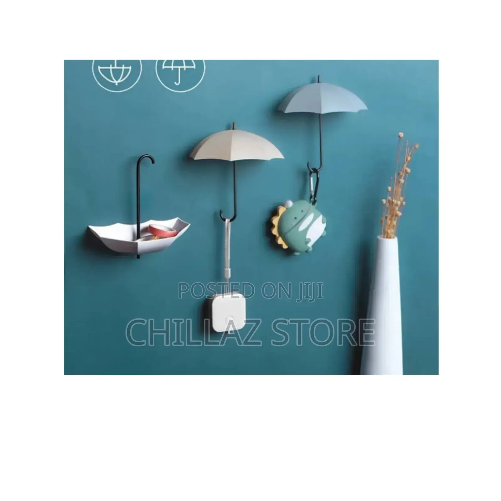 Wall Mounted Umbrella Hooks.