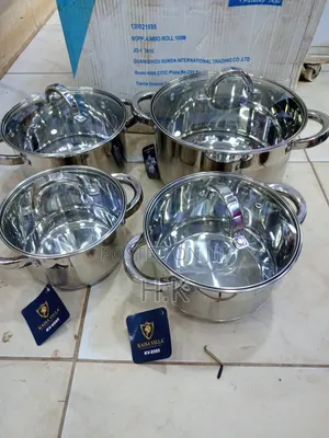 4pcs Kaisa Villa Cookware Set With Glass Cover