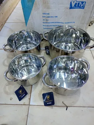 4pcs Kaisa Villa Cookware Set With Glass Cover