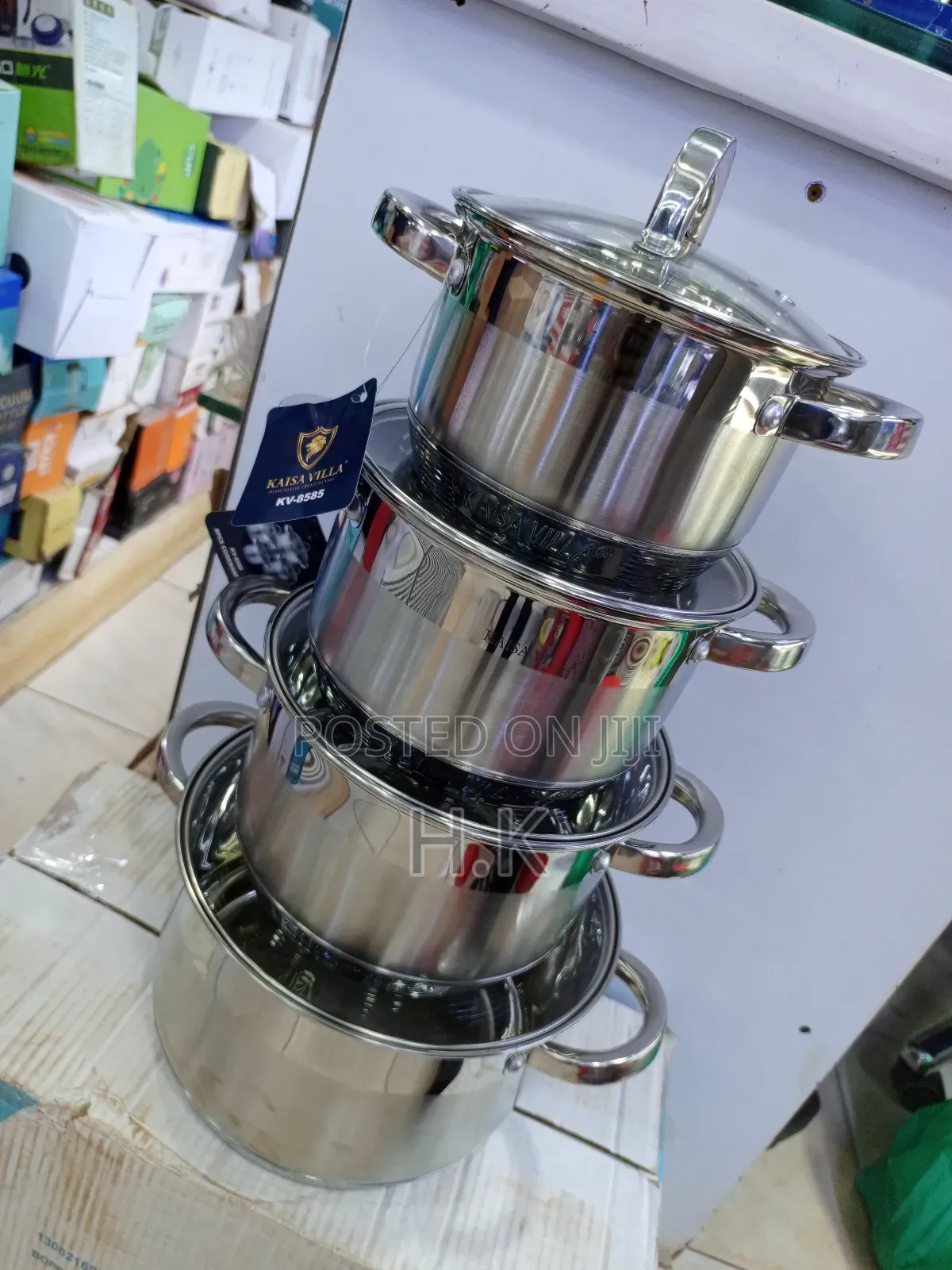 4pcs Kaisa Villa Cookware Set With Glass Cover